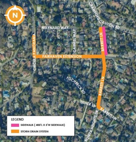 Barrett Lane Map