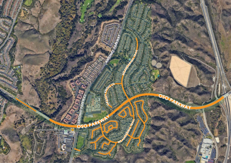 Map of Phase 3 ADA Ramp Improvement